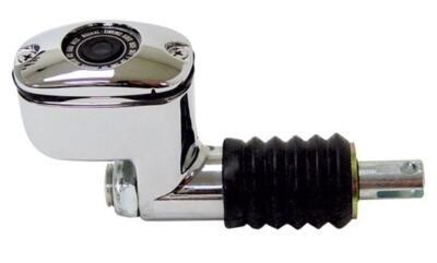 Mid USA 45289 V-Factor Chrome Rear Brake Master Cylinder 99-17 Harley Softail