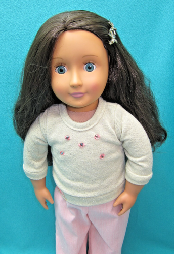 OUR GENERATION 18" DOLL WITH BROWN HAIR AND BLUE EYES--K-14 - Picture 3 of 5