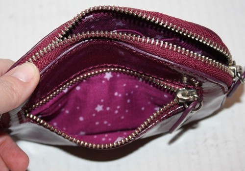 American Eagle Outfitters Kunstleder Aubergine Kalbsleder Geldbörse KOSTENLOSER Versand! - Bild 5 von 5