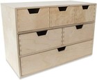 Creative Deco Schubladen-Box aus | 6 Schubladen | 42 x 20 x 28,5 cm (+/- 1 cm)