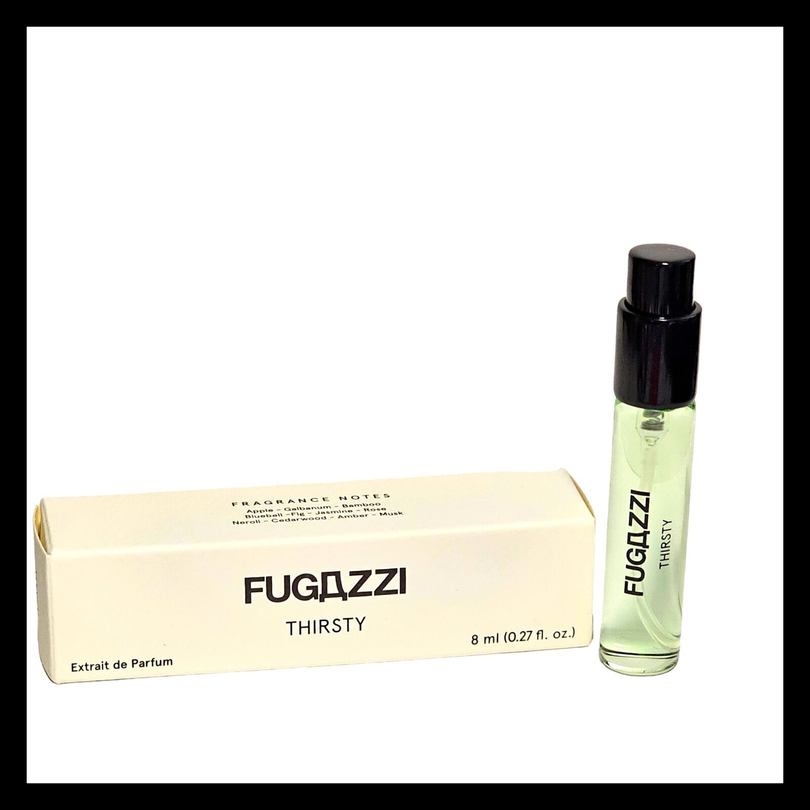 Fugazzi Thirsty Extrait de Parfum 0.27 fl.oz 8 ml. Travel Size New in Box