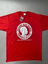 VTG 1995 Million Man March Louis Farrakhan Tshirt With Pin Black History XL
