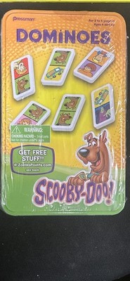 Scooby Doo Dominoes Pressman - Tin Box-  Brand New