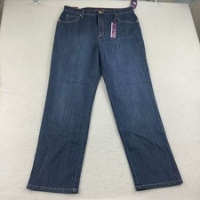 Gloria Vanderbilt Amanda Jeans Womens 16 Blue Classic Rise Tapered Leg NWT