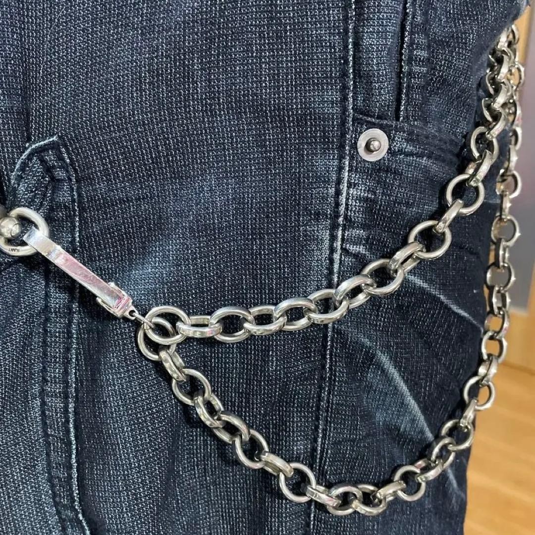 Dolce & Gabbana D&G Wallet Chain Silver Metal DG Logo Authentic