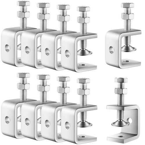 10 Pcs 304 Stainless Steel C Clamp Mini Tiger Clamp 1Inch Heavy Duty Metal U ...