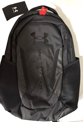 Under Armour Storm UNISEX Backpack, Black with Black Logo NEW WITH TAGS