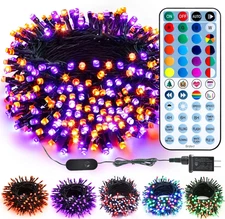 Brizled Color Changing Halloween Lights, 66ft 200 LED RGB Christmas Lights Music