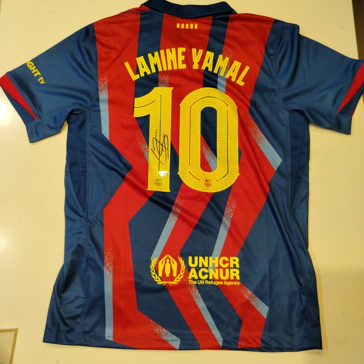Lamine Yamal Signed Barcelona Jersey Autograph COA/GCOA