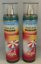 Bath  Body Works Endless Weekend Fine Fragrance Mist Full 8 Fl Oz S/2 1105