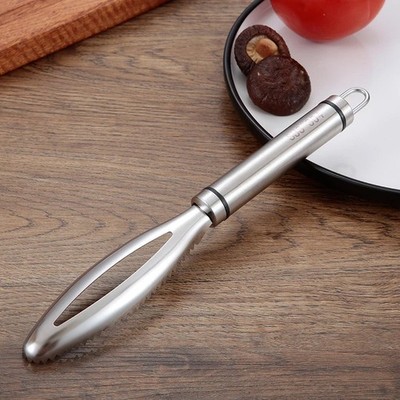 Stainless Steel Fish Scale Scraper Fast Seafood Peeler Bone Tweezers Remover Too