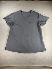 Figs Technical Collection Catarina One Pocket Scrub Top Graphite Gray Size M