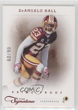 2011 Panini Prime Signatures Prime Proof Red 60/99 DeAngelo Hall #47 4g8