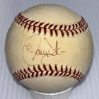 Larry Walker Hand Signed ONL Baseball Expos/Rockies HOF C.T.