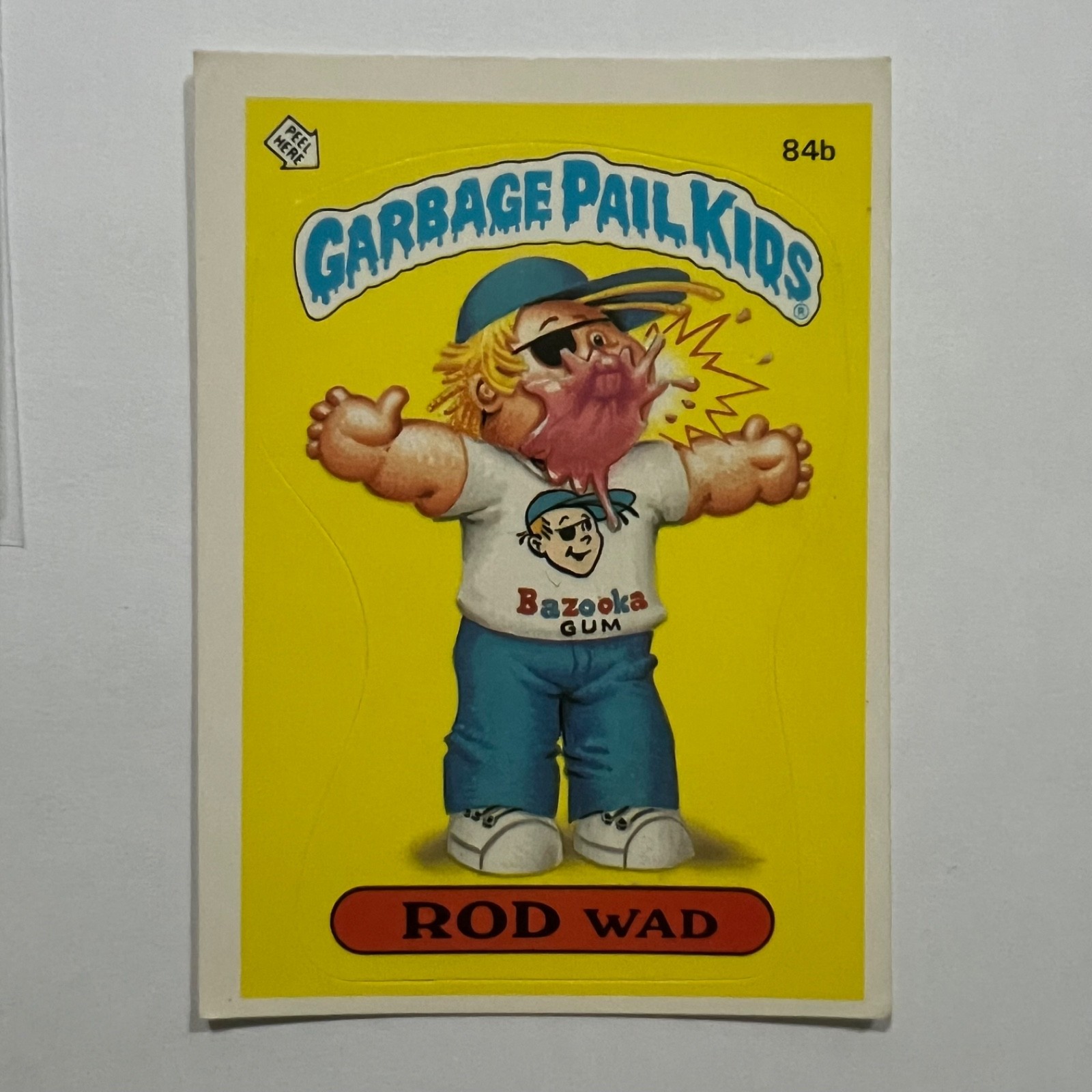 1986 Topps Garbage Pail Kids Card GPK Third Series 3 OS3 84b ROD WAD