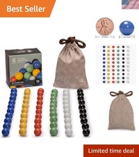 Colorful 60-Piece 16mm Marble Set - Perfect for Chinese Checkers  Aggravation