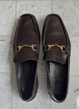 Gucci Horsebit  Dark Brown Driving Loafers Made In Italy Men’s US 10.5 D