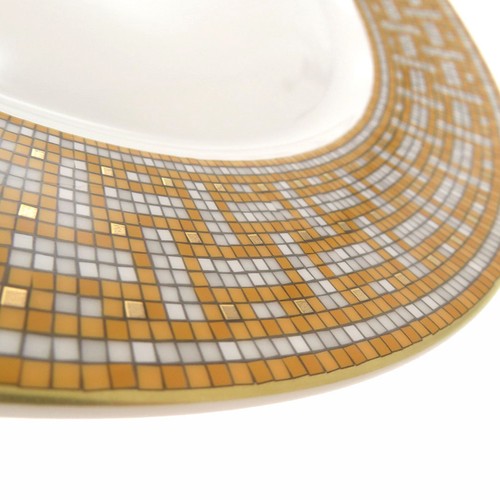 AUTHENTIC HERMES Silkscreen print geometric pattern Mosaic 24 Dinner Plate - Picture 4 of 10