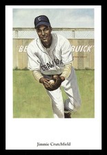 1991 Ron Lewis Negro League Postcards /10000 #8 Jimmie Crutchfield SN10000 NM BX