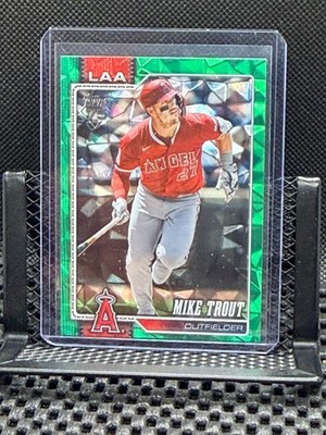 Mike Trout  2026 Topps - Green Diamante Foil #34/99 - #350 Angels
