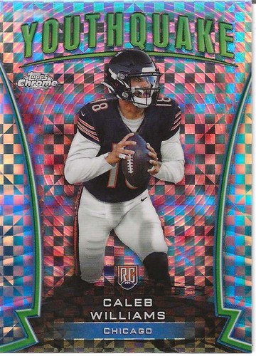 2024 Topps Chrome CALEB WILLIAMS Youthquake X-Fractor (RC) #Y-1 (Chicago Bears)