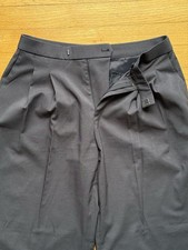 Uniqlo C Wide leg Classic Pants Women Small Dark Gray Mid Rise