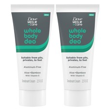 Dove Men Care Whole Body Deodorant Aluminum Free Invisible Cream 2.5oz Lot of 2 