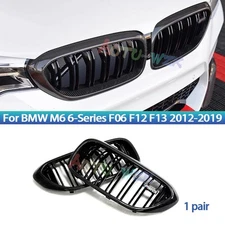 Real Carbon Fiber Front Kidney Grilles for BMW M6 6-Series F06 F12 F13 2012-2019