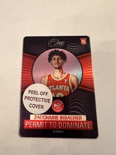2024-25 Panini One & One - Zaccharie Risacher #8 Metal Permit to Dominate SSP RC