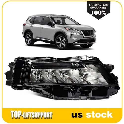 LED Headlight Assembly For Nissan For Rogue S 2021-2023 Black Housing