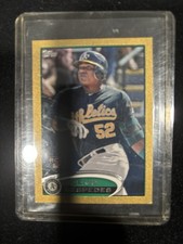 2012 Topps Mini Gold #396 Yoenis Cespedes Rookie /61
