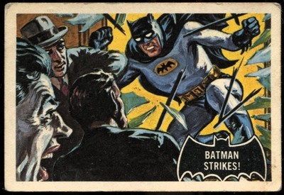 Trade Card, A&BC Chewing Gum, Batman Pink Back, Black Bat, 1966, #12