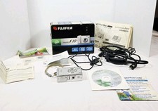 Fujifilm FinePix F10 Silver 6.3MP 3x Zoom Digital Camera Complete 3 Memory Cards