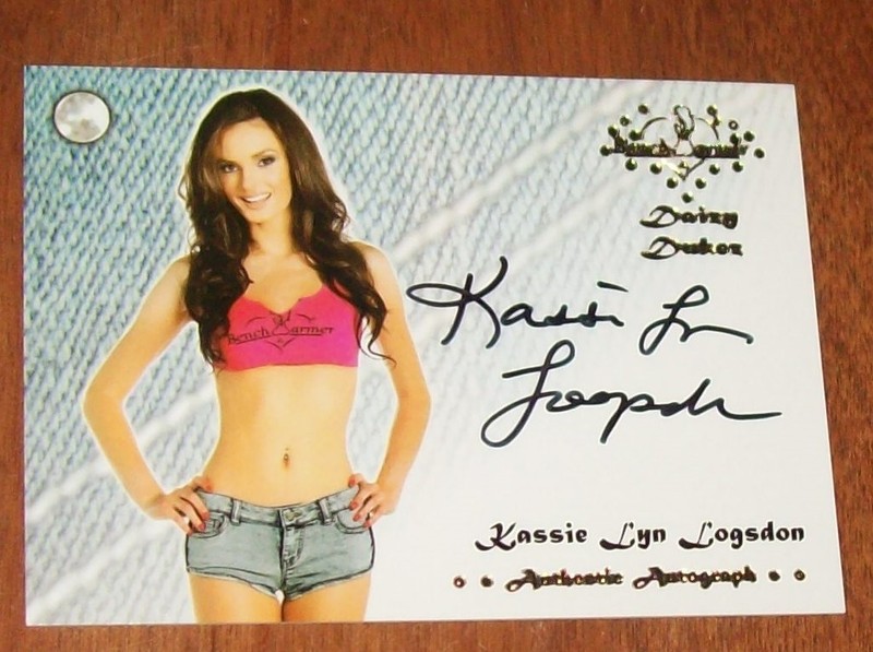 2015 Daizy Dukez Kassie Lyn Logsdon Autographed Bench Warmer Card