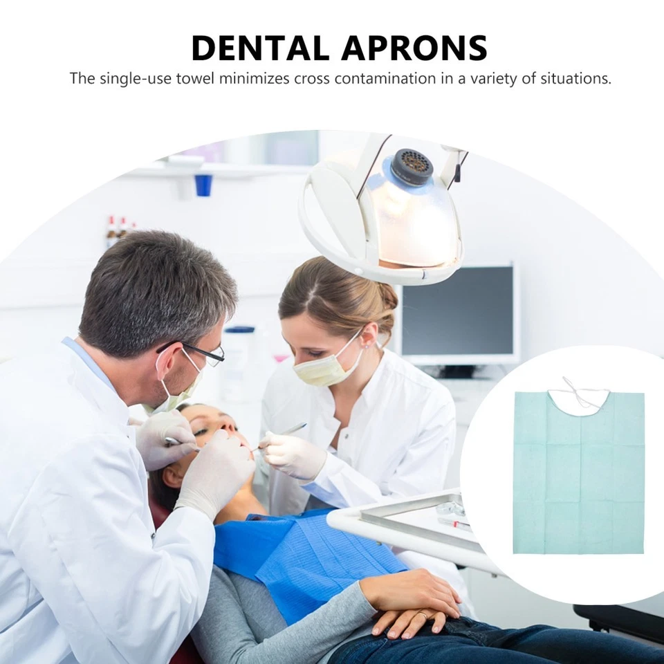 30 pcs Equipement dentaire pratique Serviettes à écharpe orale pour une - Photo 4/4