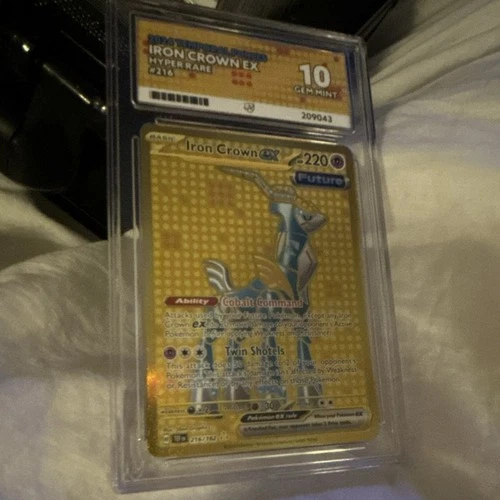 Pokémon TCG Temporal Forces Iron Crown ex 216/162 Full Art Holo HR Ace 10