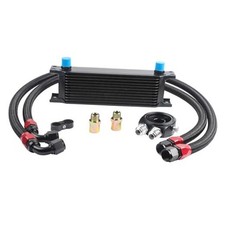Universal 10 Row Oil Cooler Kit, 10AN Transmission Engine Cooler Kit  Stacked