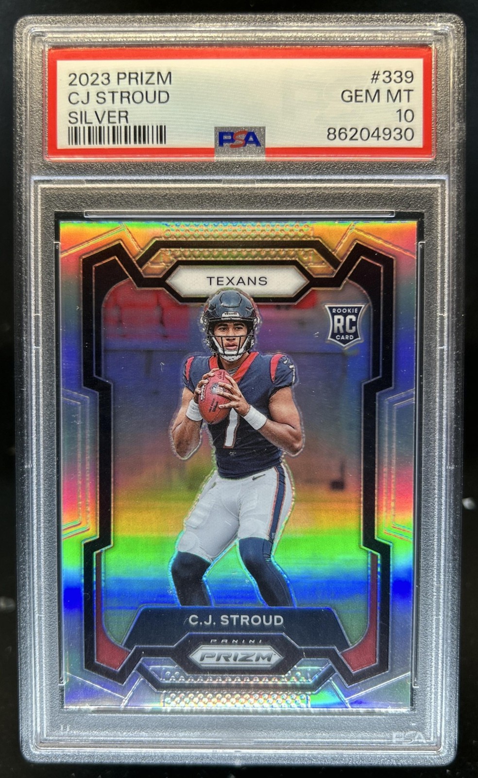 2023 Panini Prizm C.J. Stroud Silver Rookie RC #339 Texans PSA 10 GEM MINT