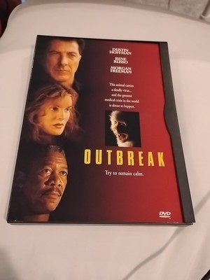 Outbreak (DVD, 1995) EB1 Dustin Hoffman Morgan Freeman Movie Snap case 
