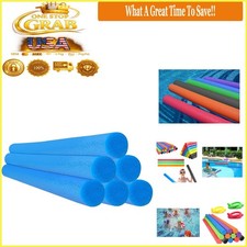 Blue Pool Noodles 52-Inch Foam Tube 3-Pack Floating Pool Accessory