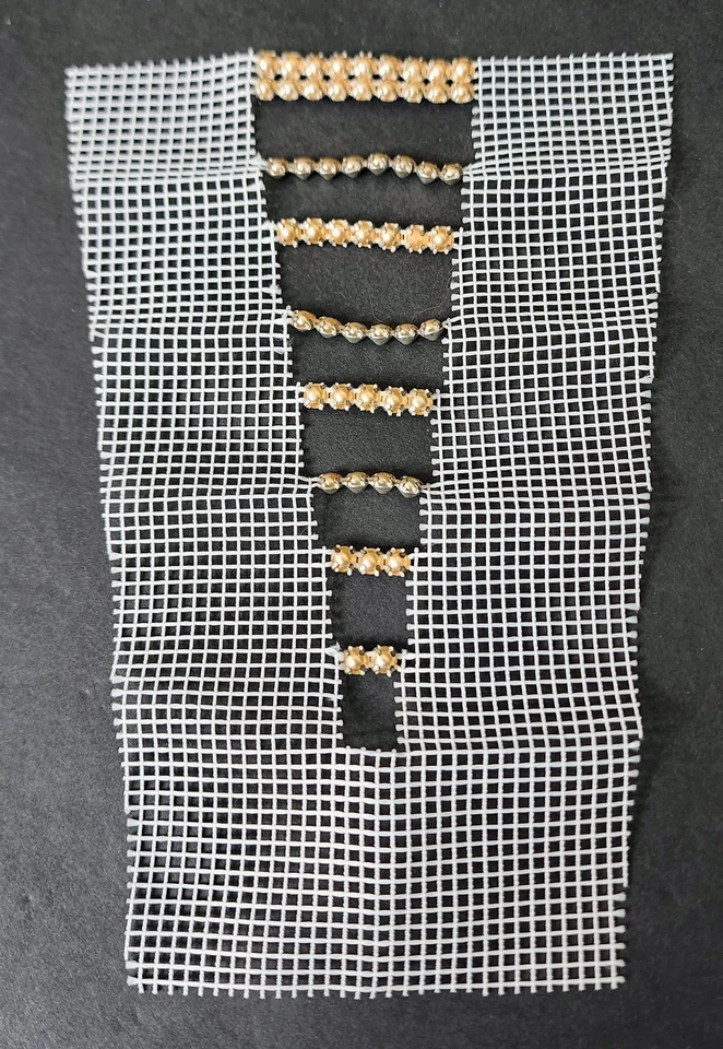 Juego de apliques en V de cristal y perla de Swarovski - adorno de diseñador austriaco Foto 2 de 4