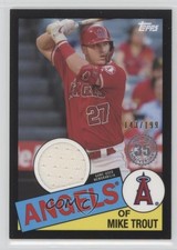 2020 Topps 1985 Baseball Relics Series 2 Black /199 Mike Trout #85TR-MT 7xr