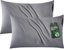 Zipper Pillow Cases Standard Size Cooling Pillow Cases Set of 2 Rayon Derived
