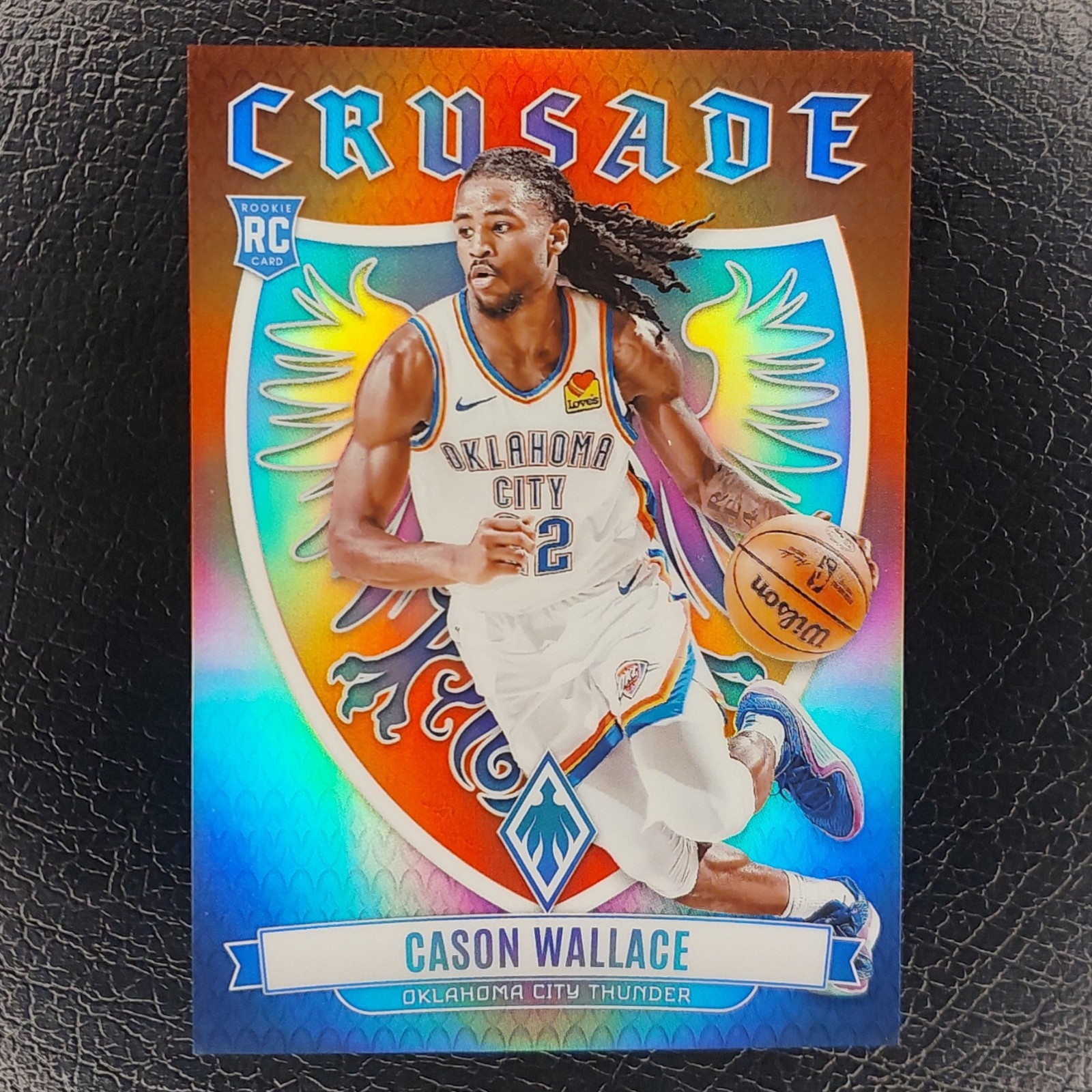 CASON WALLACE /49 Crusade ORANGE Rookie 2023-24 Phoenix Basketball #12 THUNDER