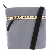 【中古】アーペーセー A.P.C. ショルダーバッグ ナイロン テープロゴ 切替 水色 ライトブルー /BB レディース 【ベクトル 古着】 251024