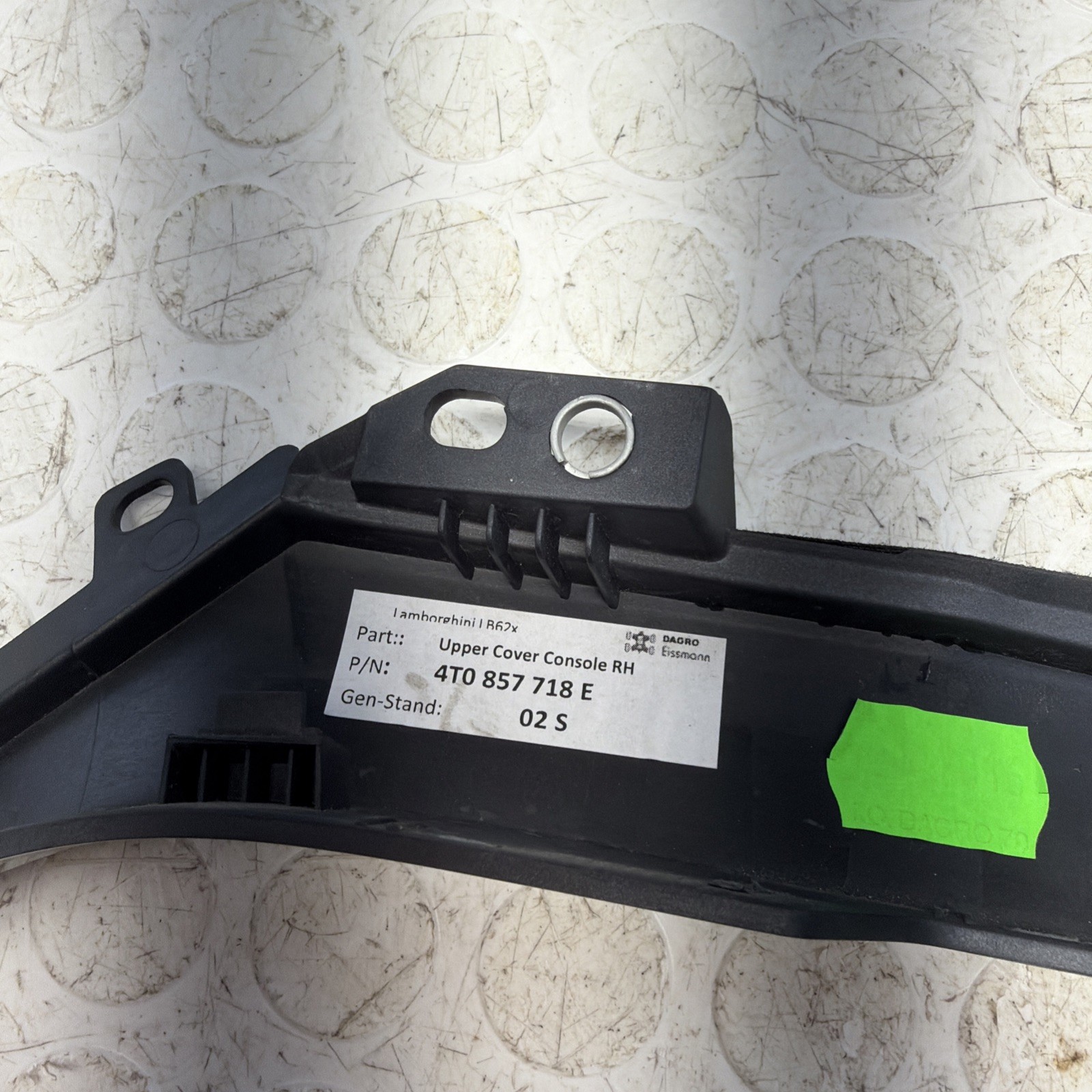 Lamborghini Huracan Right Passenger Console Side Trim 4T0857718E OEM 2016 2017