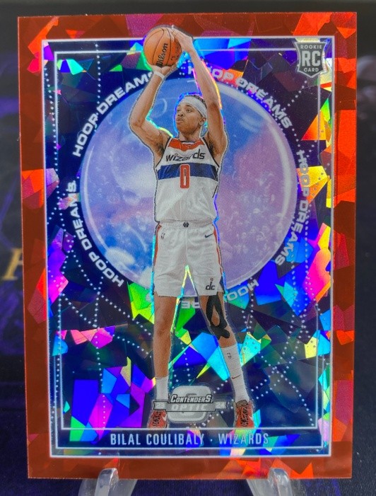 Bilal Coulibaly 2023-24 Contenders Optic Hoop Dreams Red Ice Prizm 126/175 RC