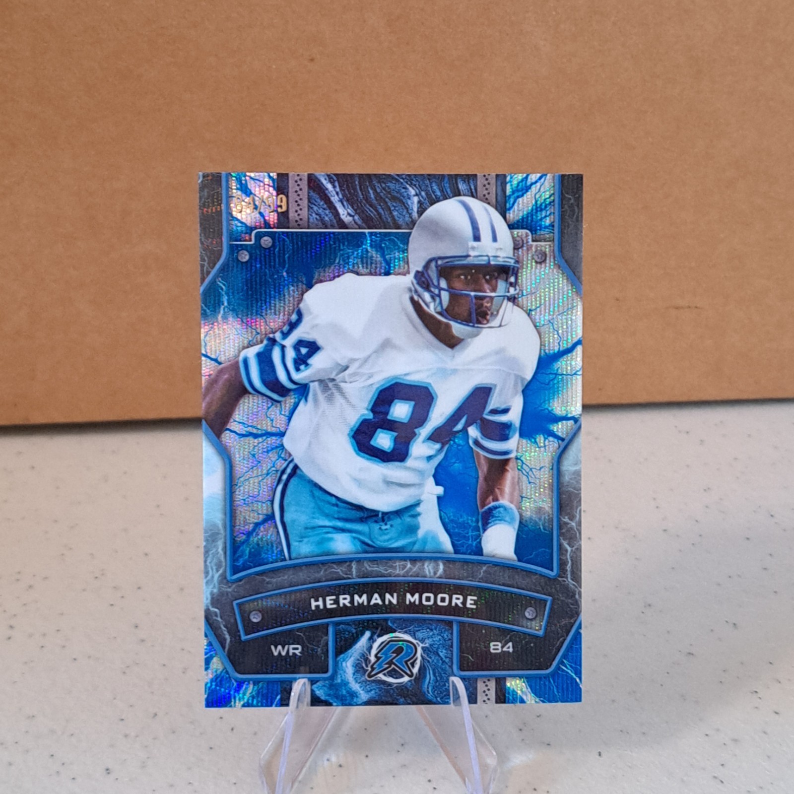 2025 Topps Resurgence HERMAN MOORE #35 Blue Surge  /99 Jersey Match!!