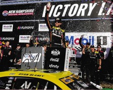 2025 Ryan Blaney New Hampshire WIN Menards Penske Signed 8x10 Photo W/ COA