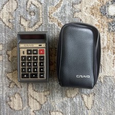 CRAIG Bowmar Model 4501A Vintage Calculator With OEM Carry Case Retro UNTESTED